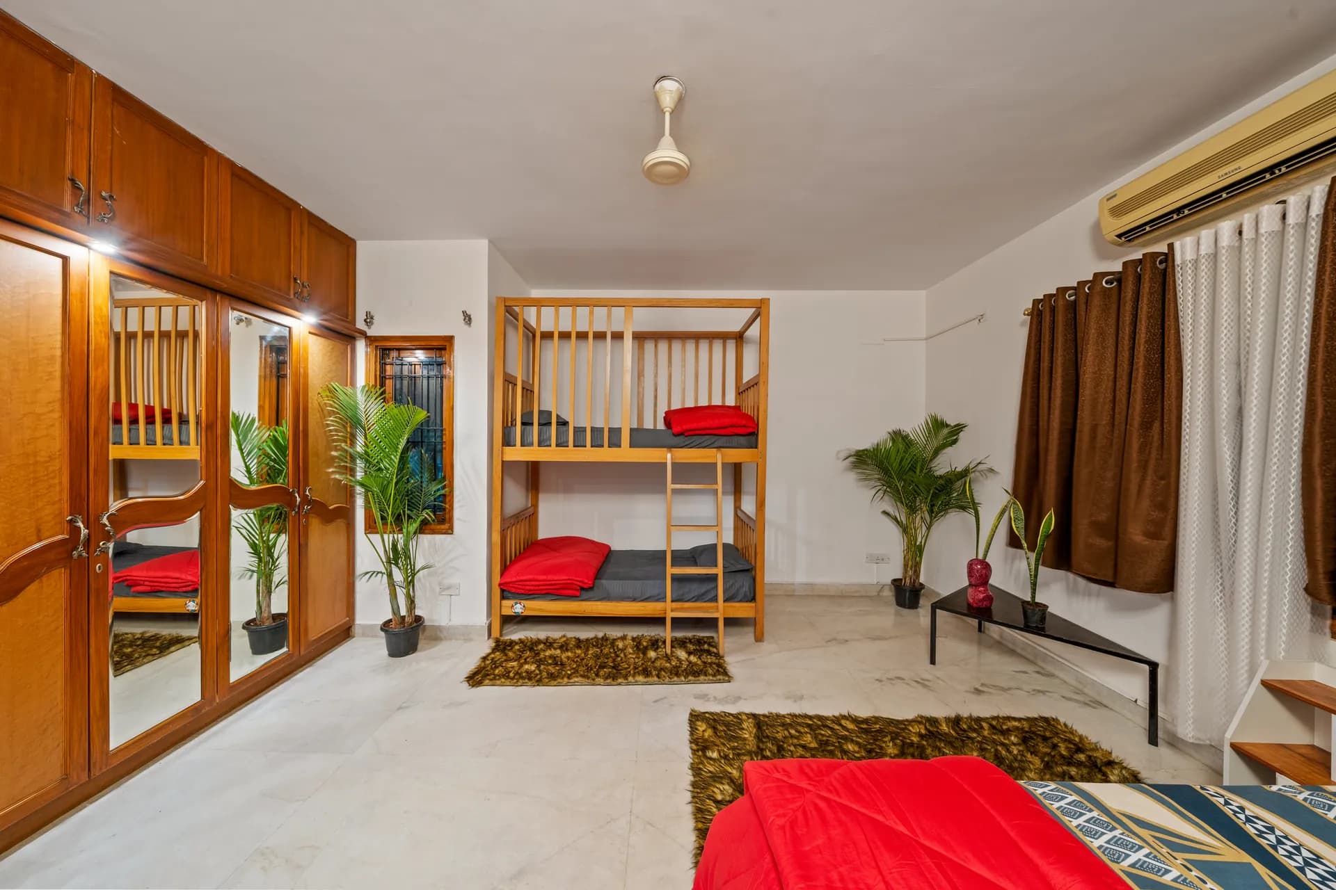 First Bedroom 2 at Palm Paradise, Bengaluru
