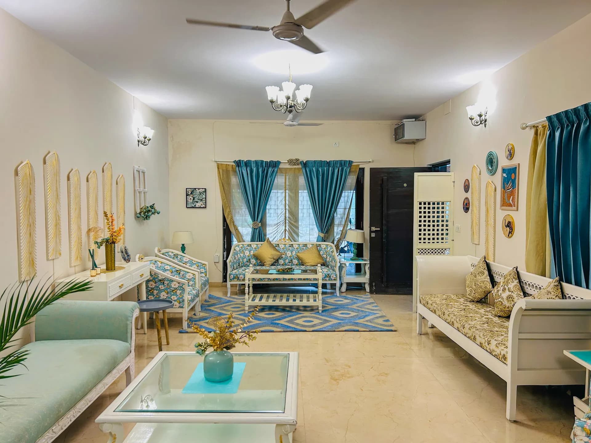 Living Area 2 at Casa Blu, Bengaluru