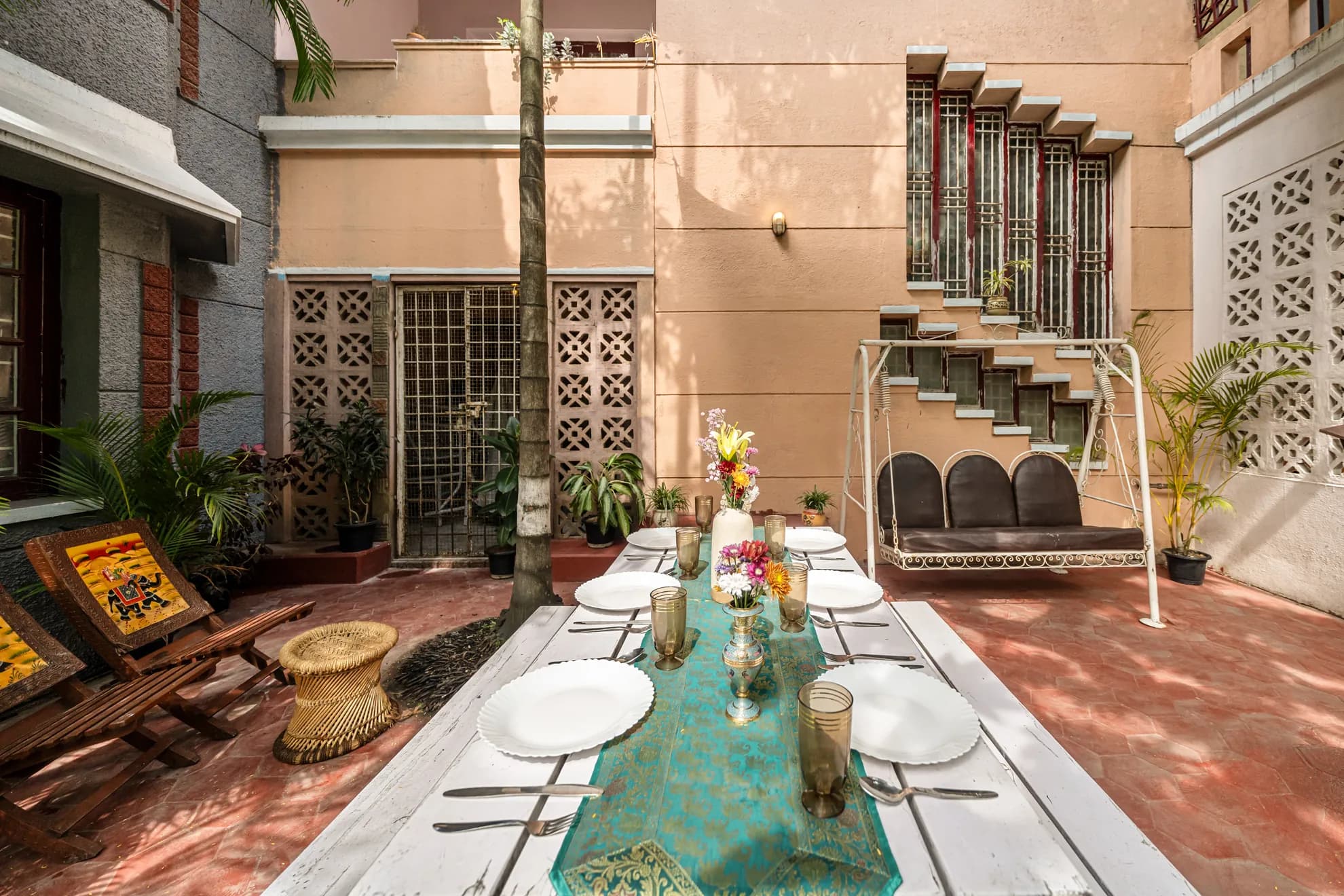 Outdoor Patio 4 at Heritage Haven, Bengaluru