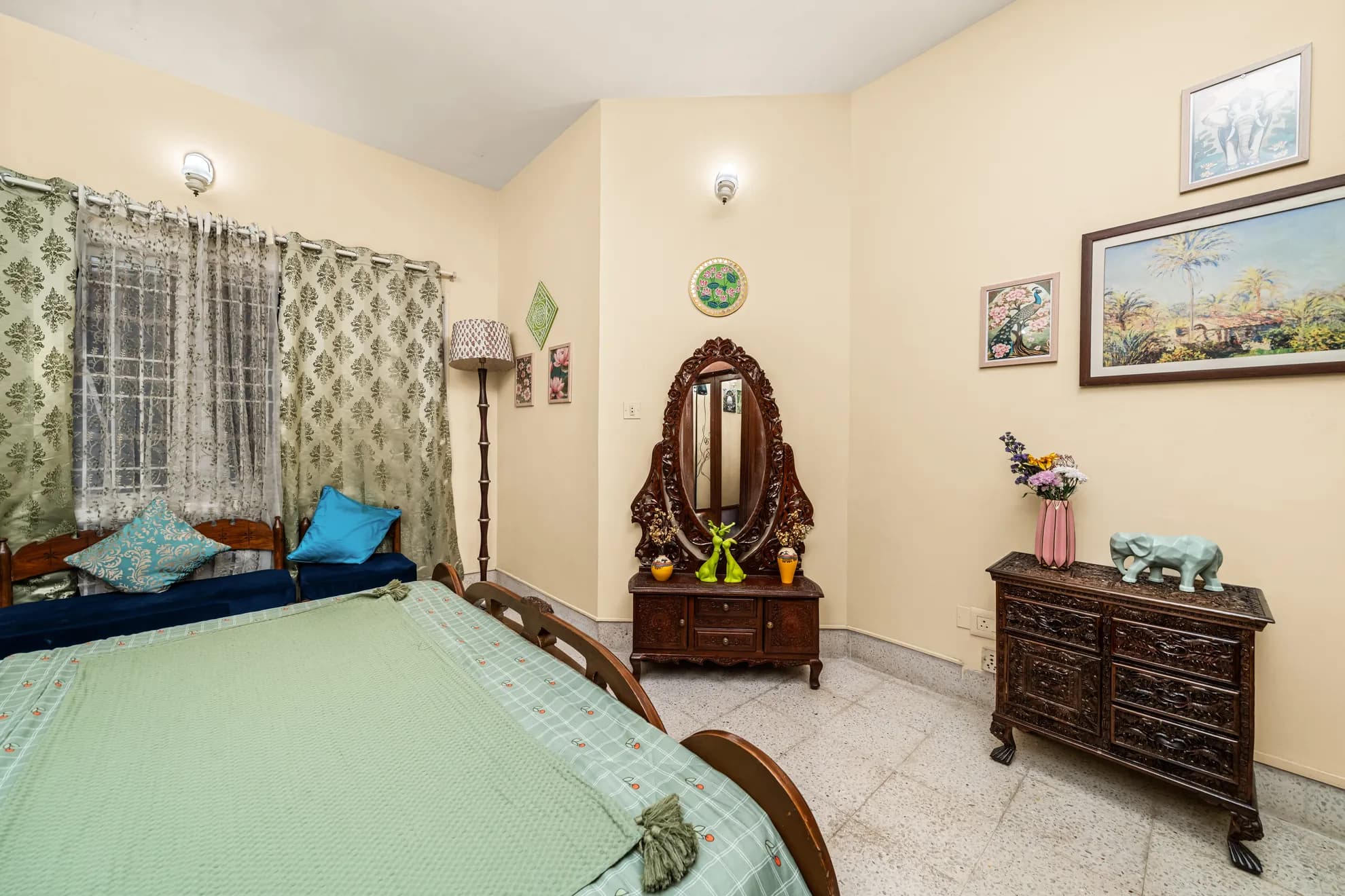 Fourth Bedroom 6 at Heritage Haven, Bengaluru
