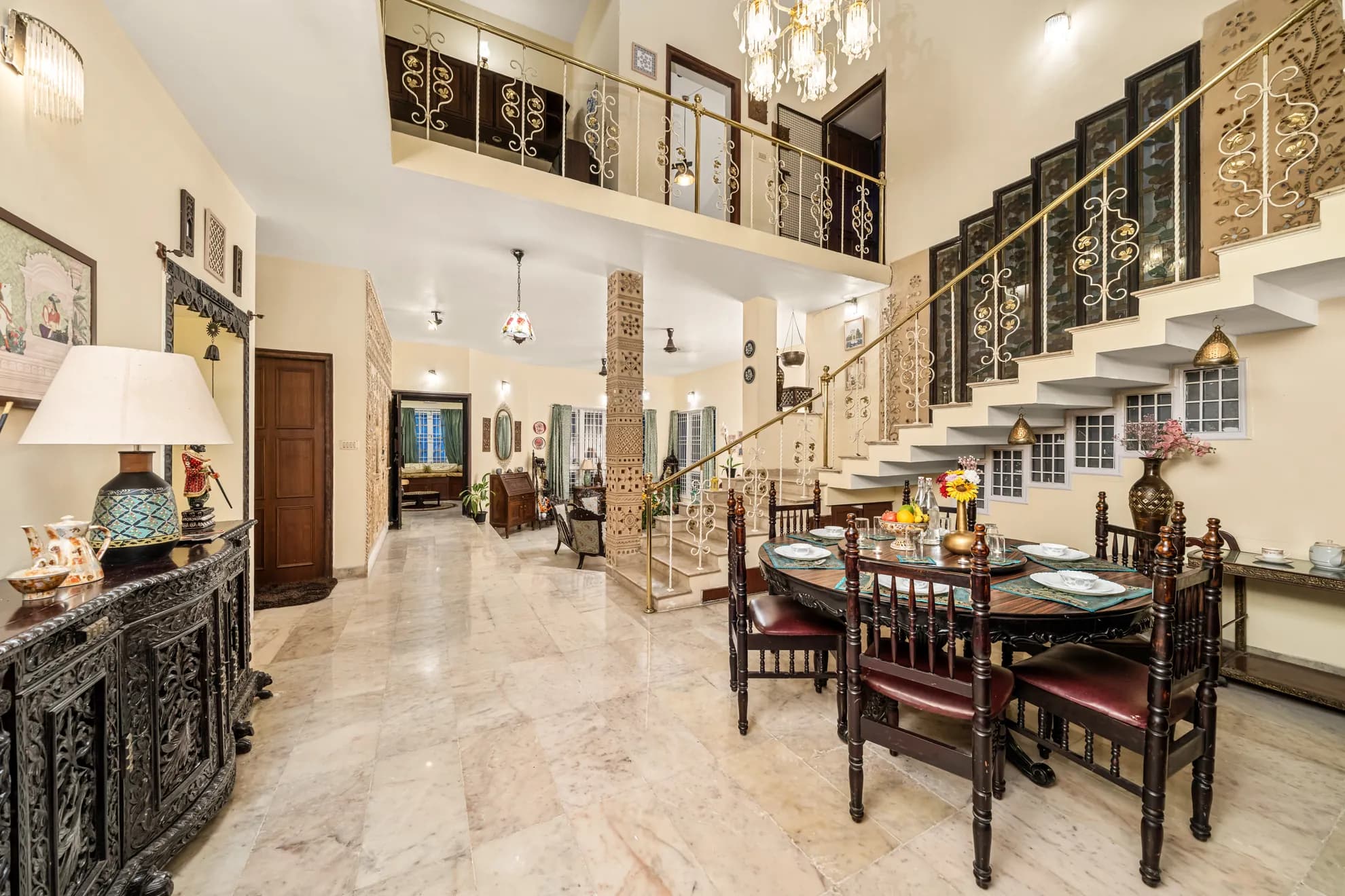 Dining Area 2 at Heritage Haven, Bengaluru