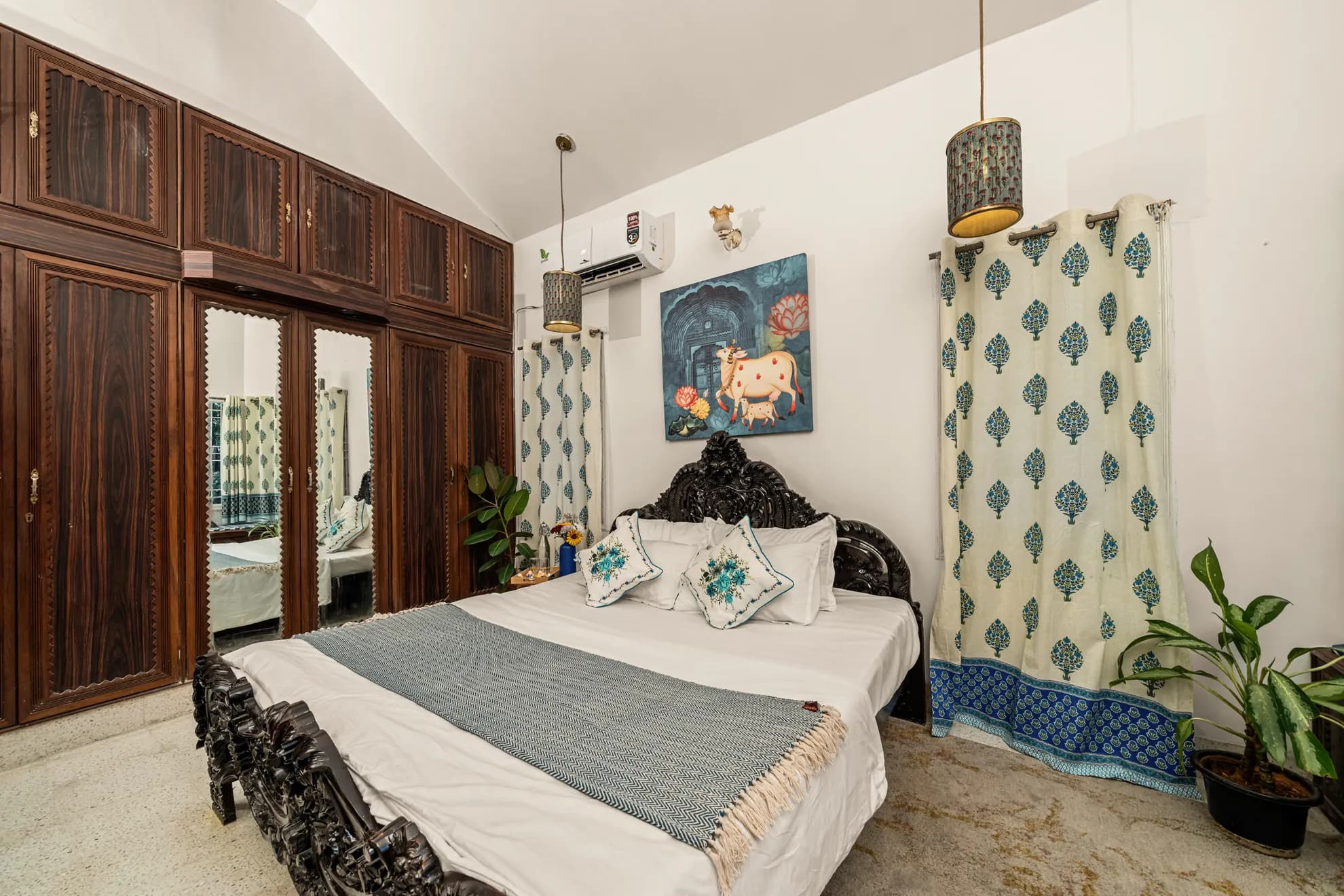 First Bedroom 3 at Heritage Haven, Bengaluru
