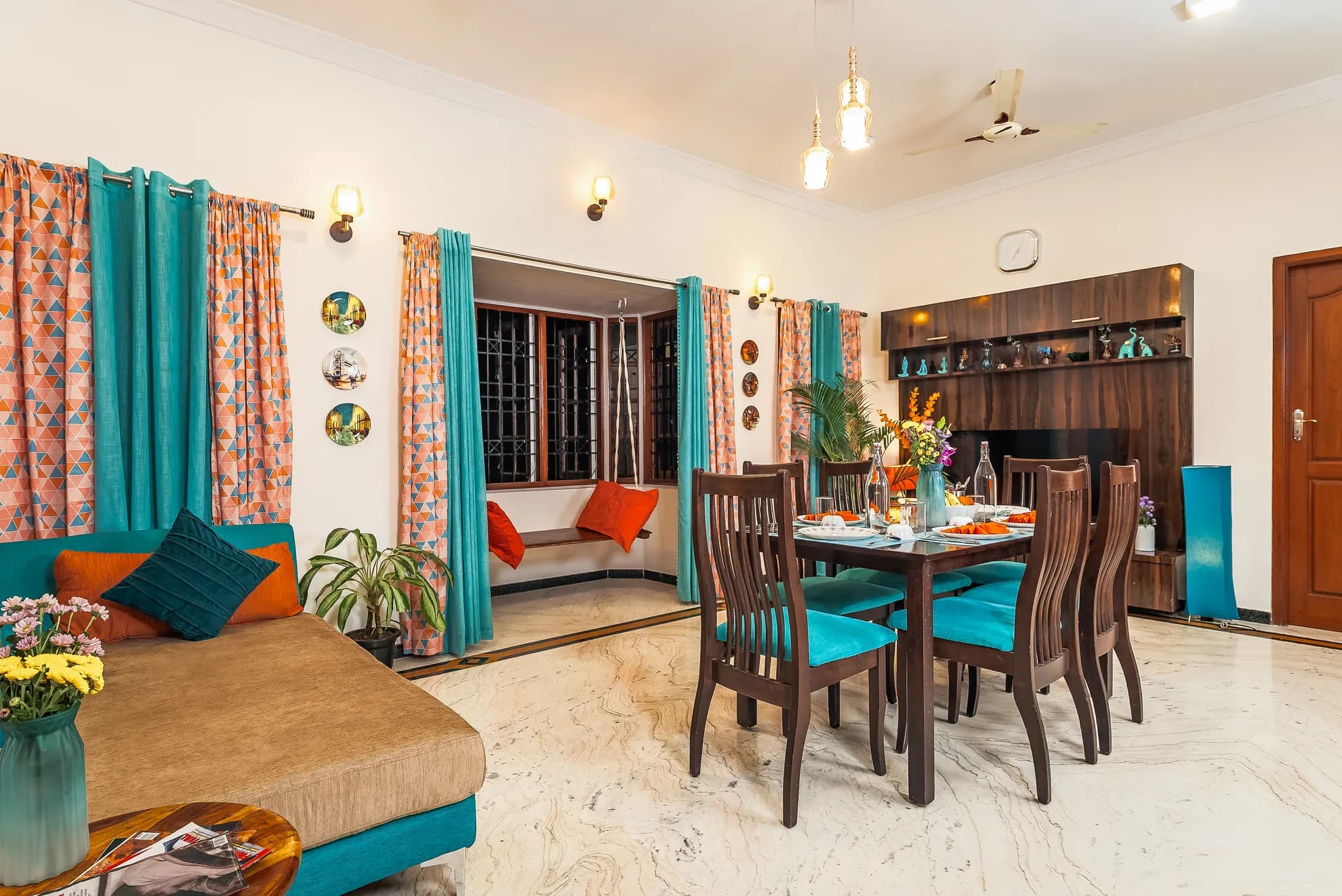 Dining Area 2 at Vanta Grove, Bengaluru