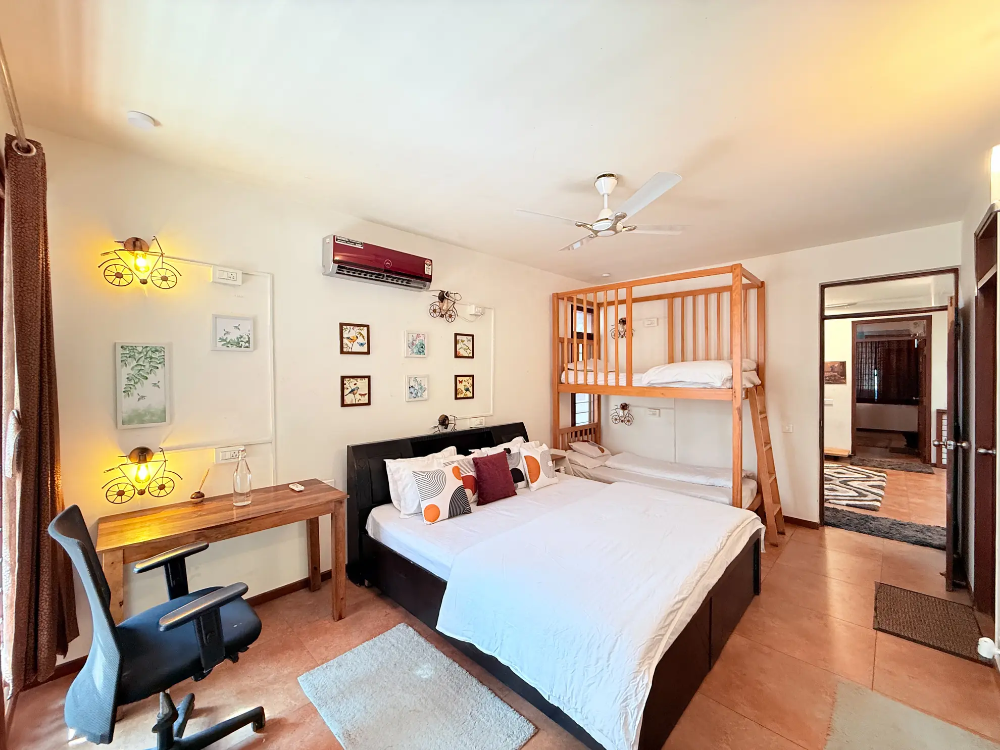 First Bedroom 4 at Jugglers Rest, Bengaluru